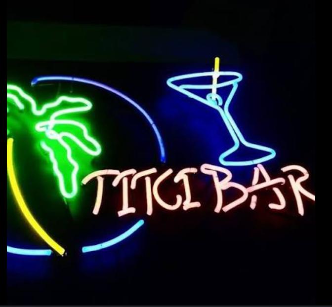 Titi Bar neon sign for Language Exchange night